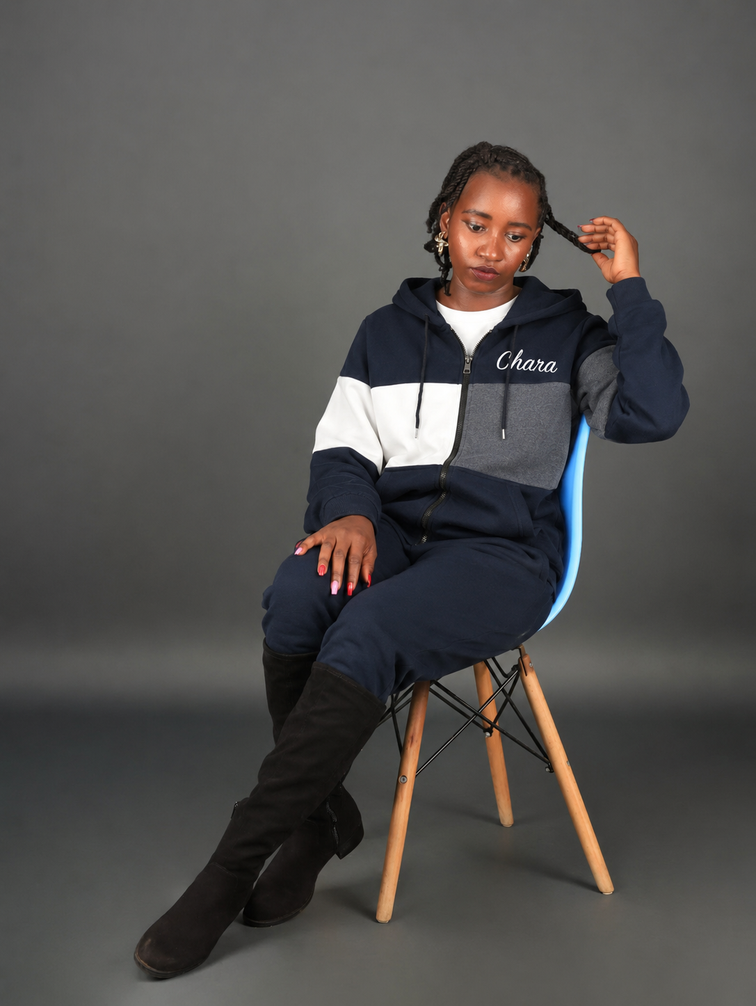 Moda Cropped Zip-Up Jacket